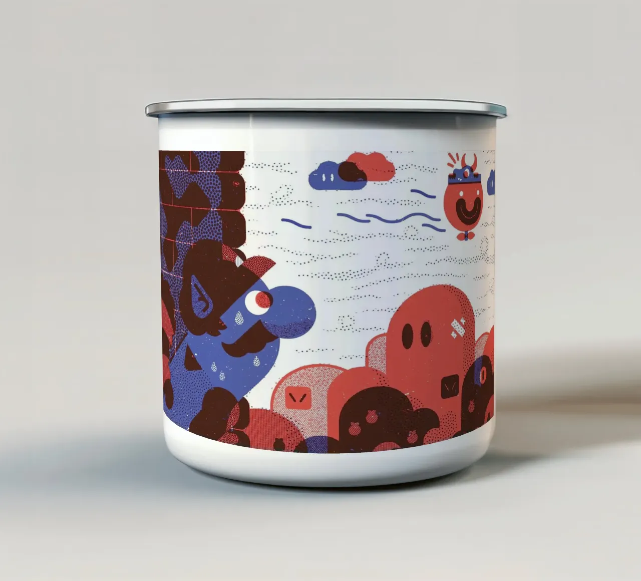 Eye Contact tazza in smalto da Komboh
