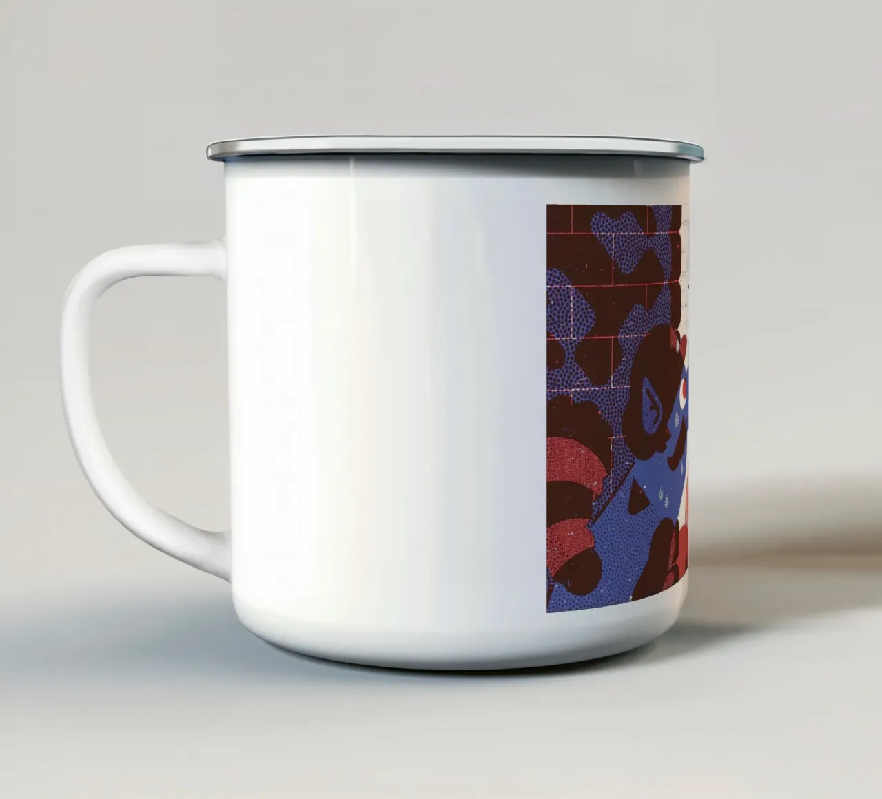 Eye Contact tazza in smalto da Komboh
