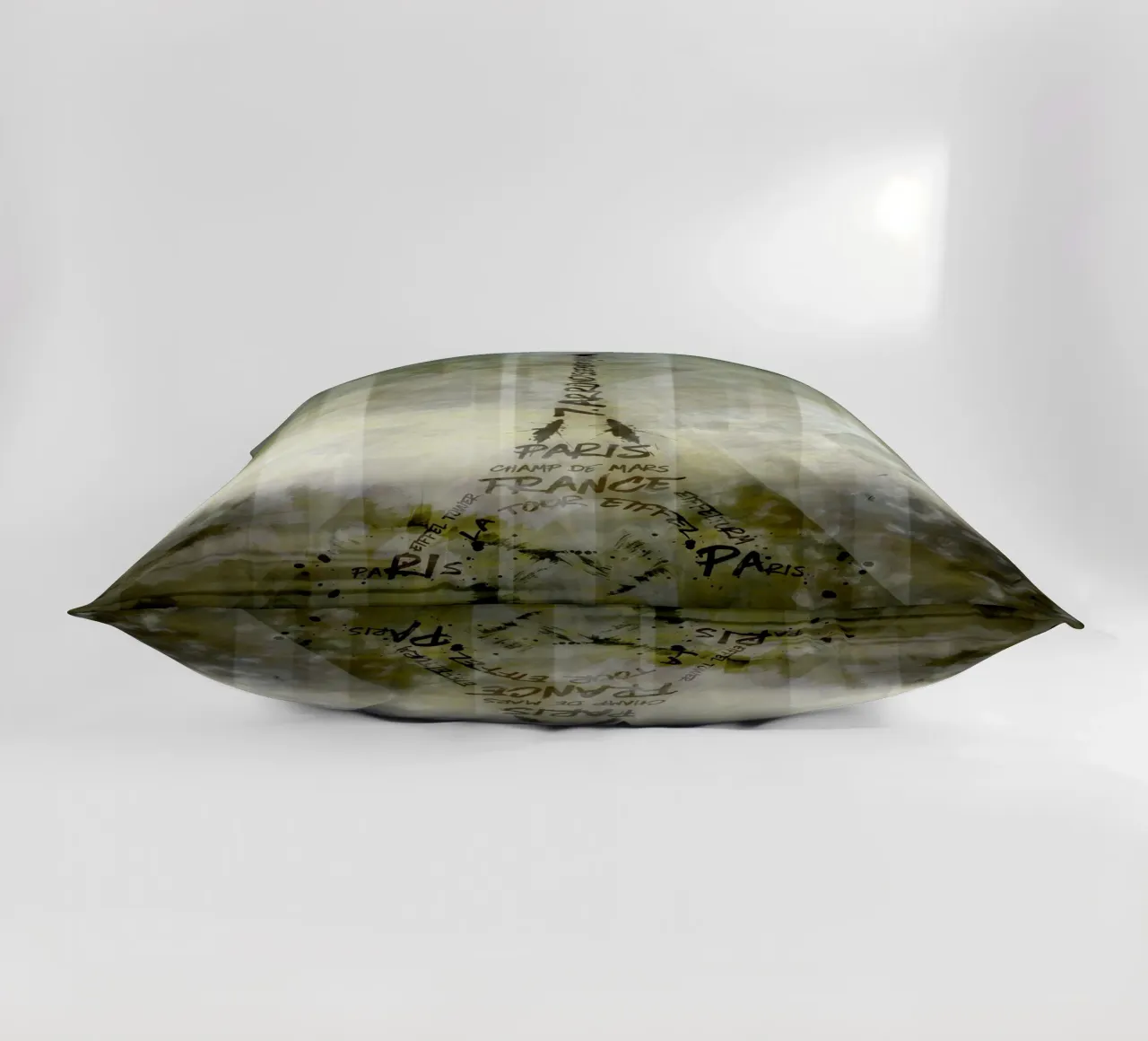 Digital-Art PARIS Eiffel Tower | Geometric Mix No.1 cuscino da Melanie Viola