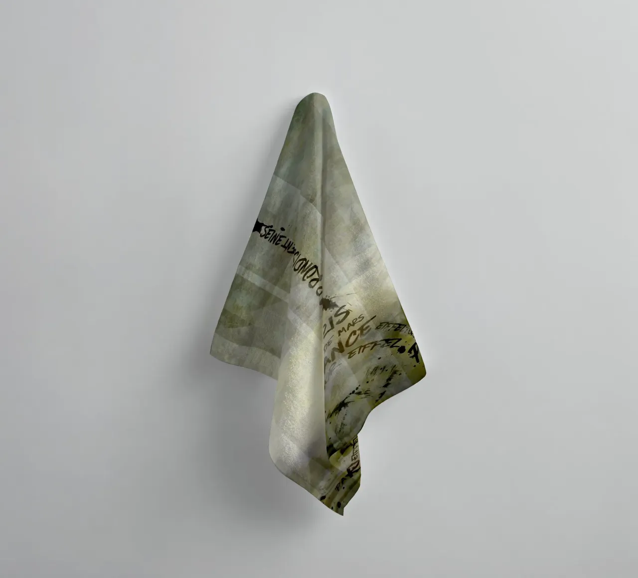 Digital-Art PARIS Eiffel Tower | Geometric Mix No.1 asciugamano da bagno da Melanie Viola