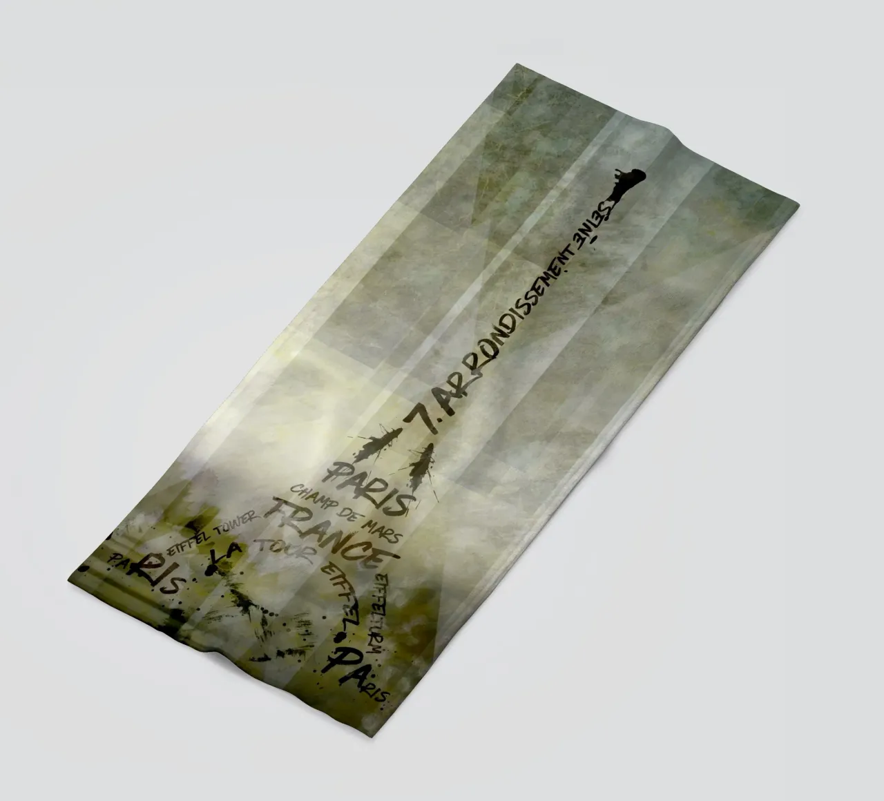 Digital-Art PARIS Eiffel Tower | Geometric Mix No.1 telo mare da Melanie Viola