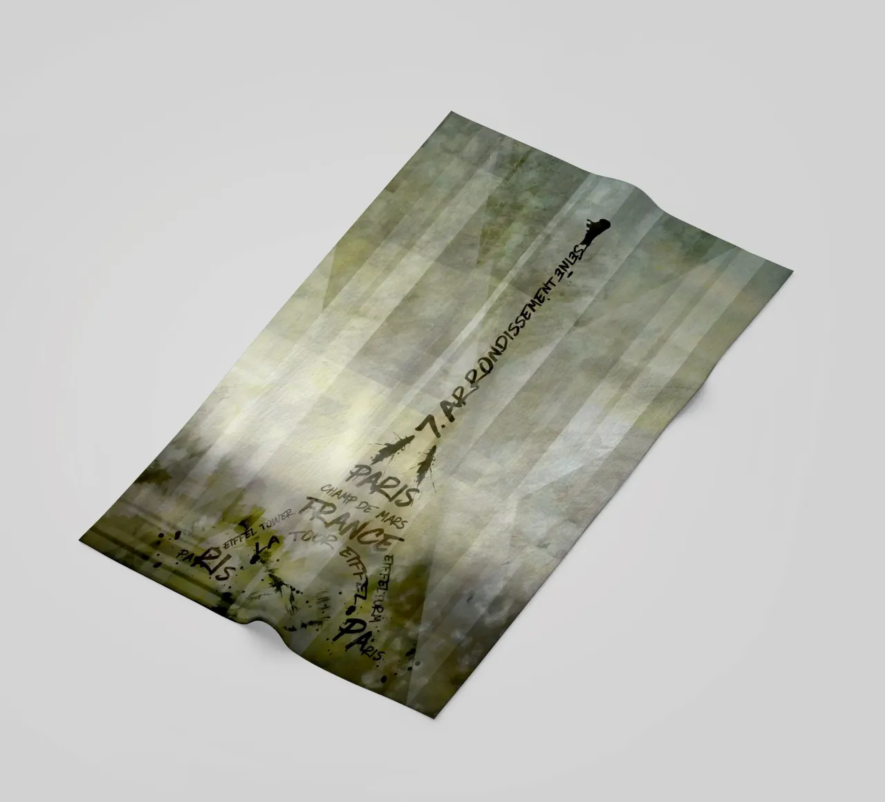 Digital-Art PARIS Eiffel Tower | Geometric Mix No.1 telo mare da Melanie Viola