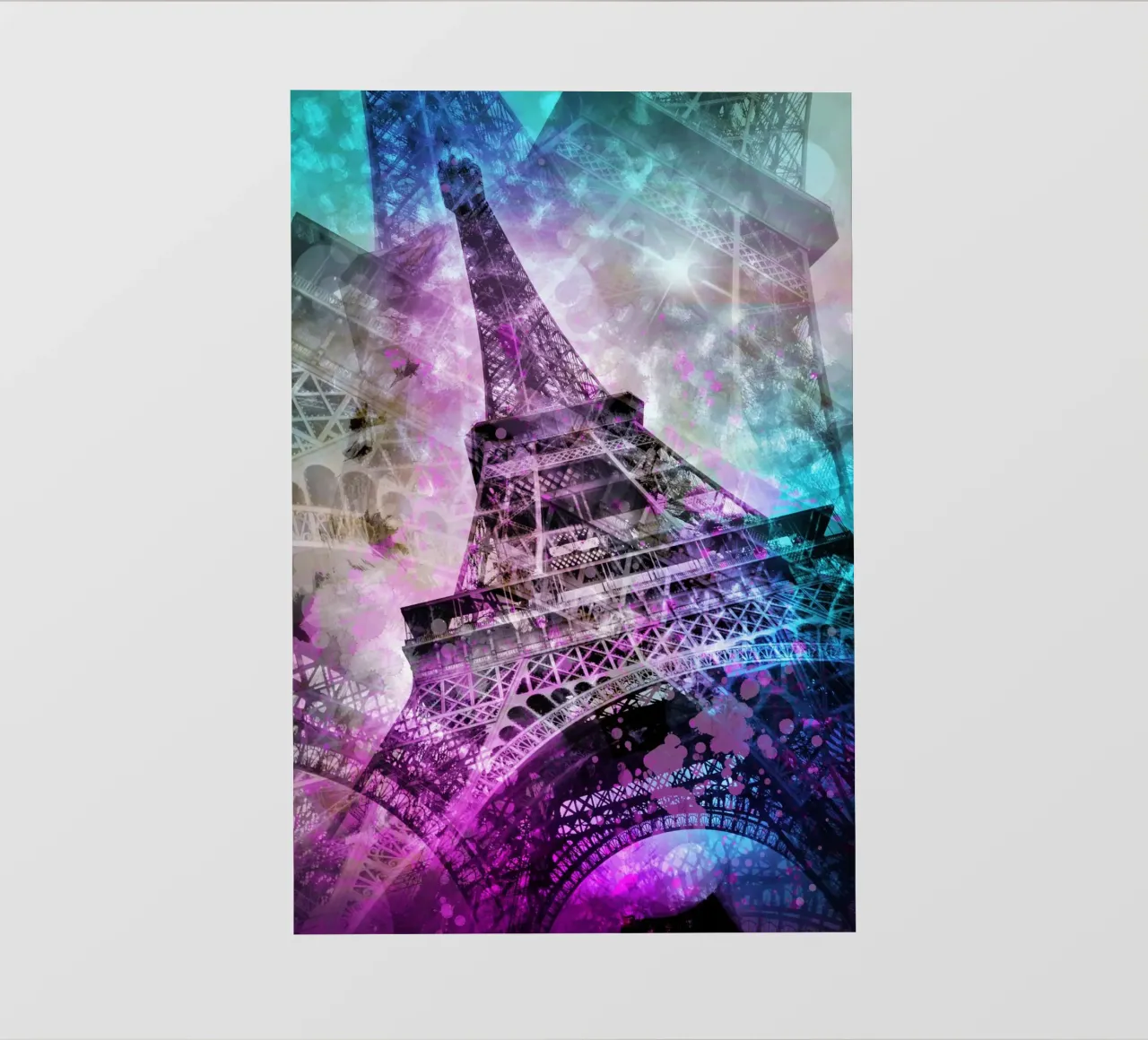 Pop Art Eiffelturm bâche pvc de Melanie Viola