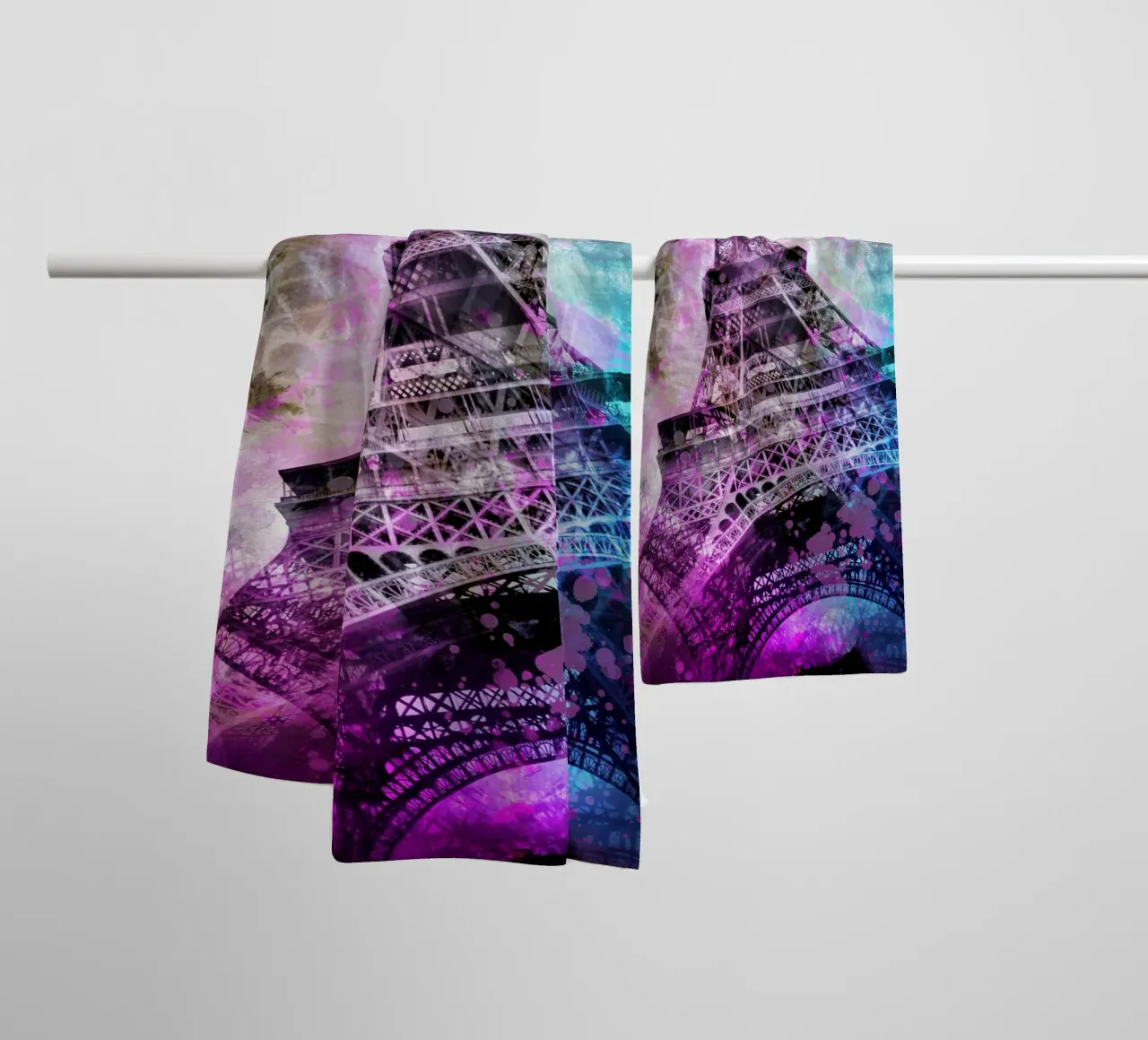 Pop Art Eiffelturm serviette de bain de Melanie Viola
