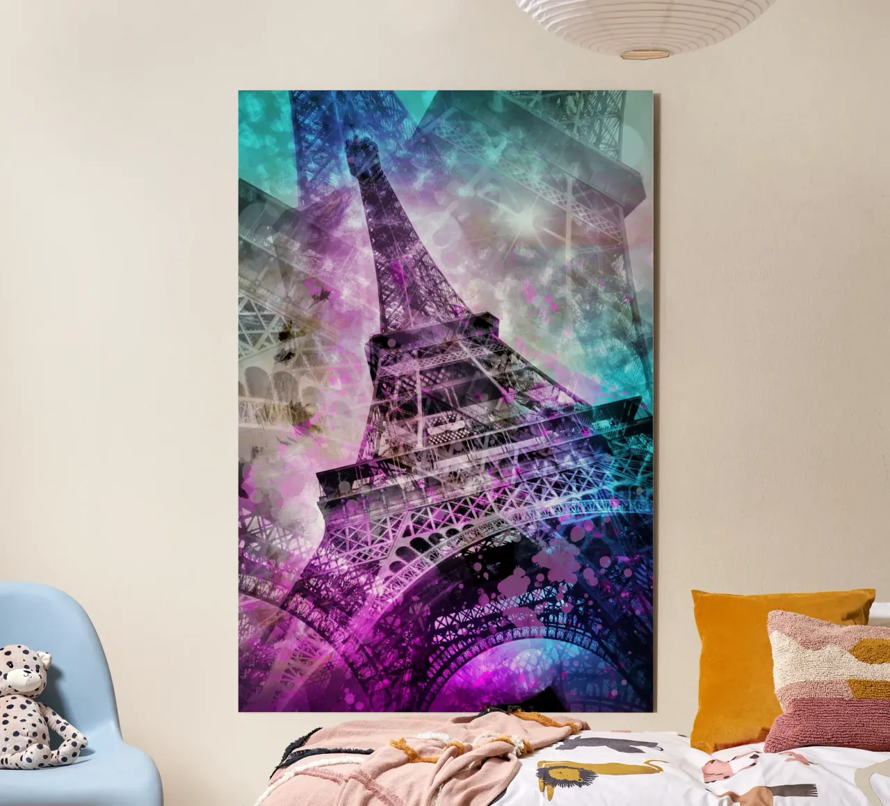 Pop Art Eiffelturm aluminio dibond de Melanie Viola