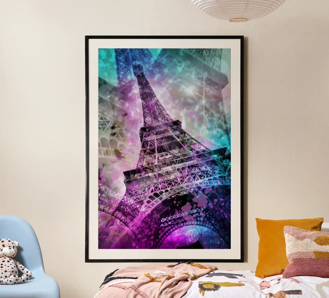 Pop Art Eiffelturm hahnemühle de Melanie Viola