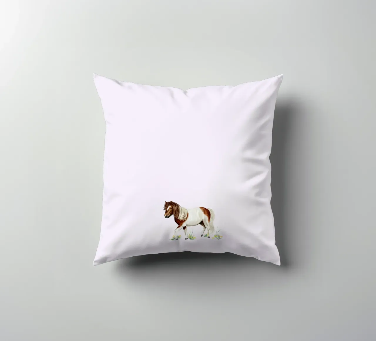 Shetlandpony • Pferde Illustration decorative cushion by Moonlit Illustrations