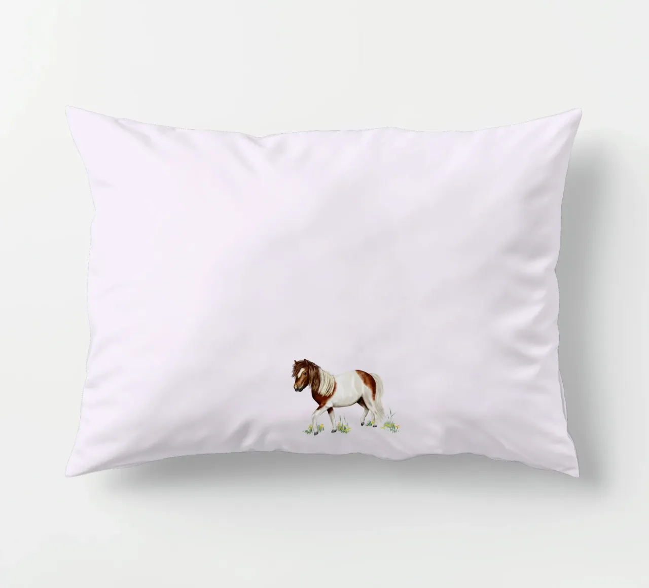 Shetlandpony • Pferde Illustration decorative cushion by Moonlit Illustrations