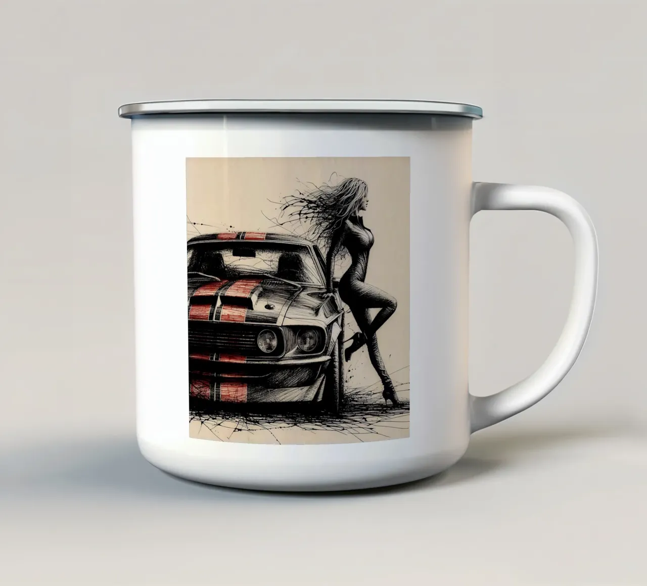 Mach 1 tazza in smalto da nomad