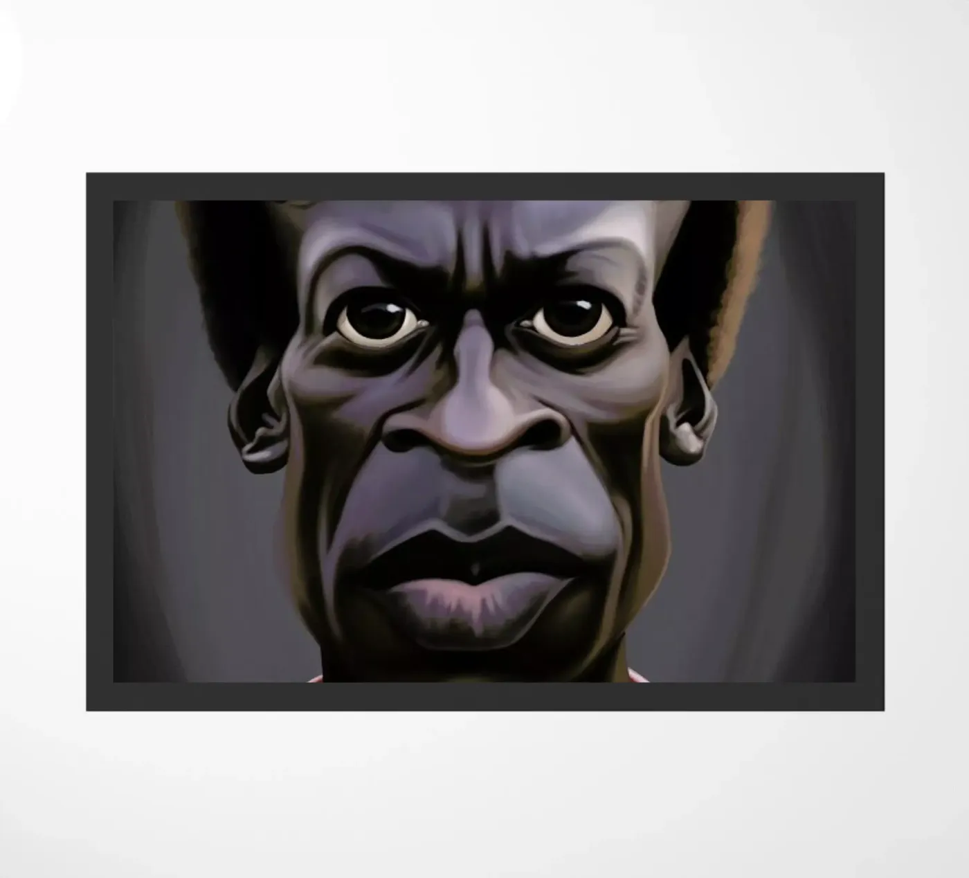 Miles Davis doormat by Rob Art | Illustration