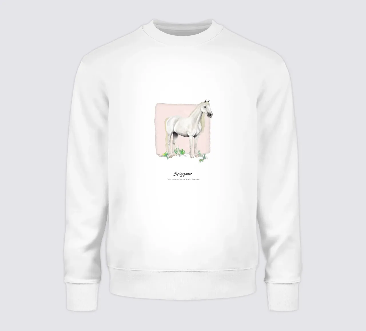 Lipizzaner • Pferde Illustration felpa da Moonlit Illustrations
