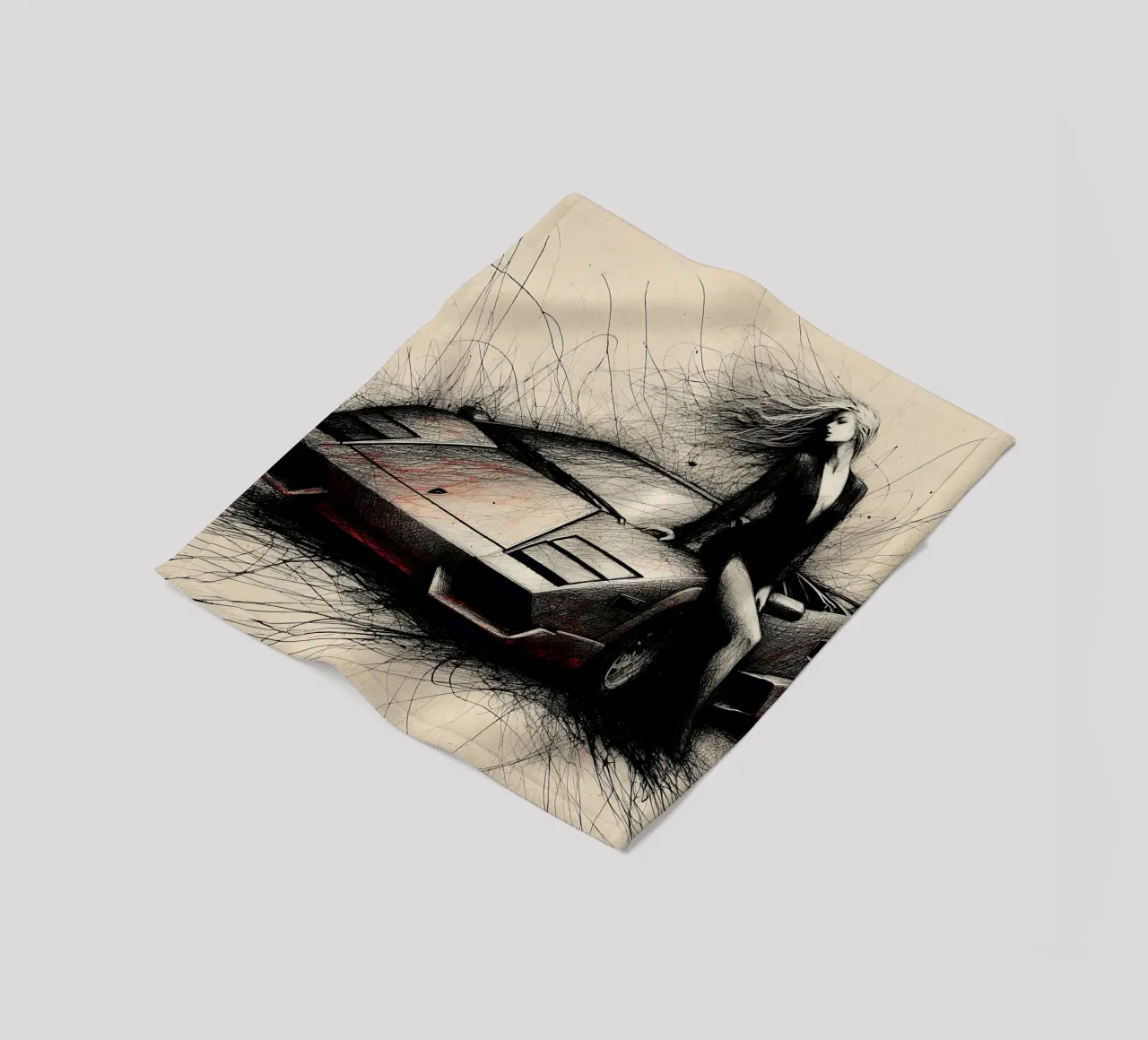 Lamborghini coperta in pile da nomad