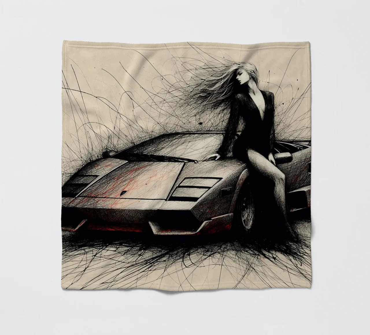 Lamborghini coperta in pile da nomad