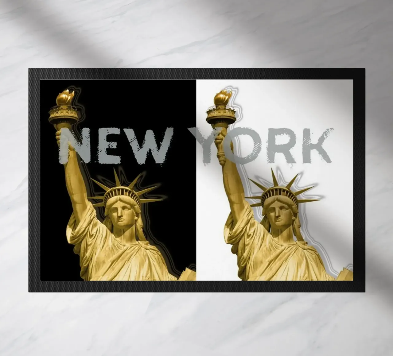 POP ART Freiheitsstatue | New York New York | sw & gold zerbino da Melanie Viola