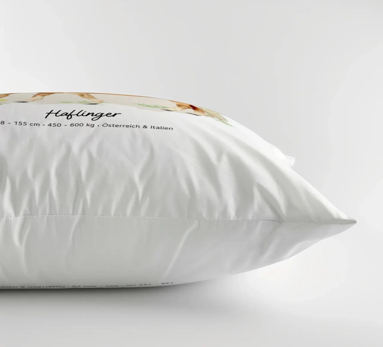 Haflinger • Pferde Illustration decorative cushion by Moonlit Illustrations