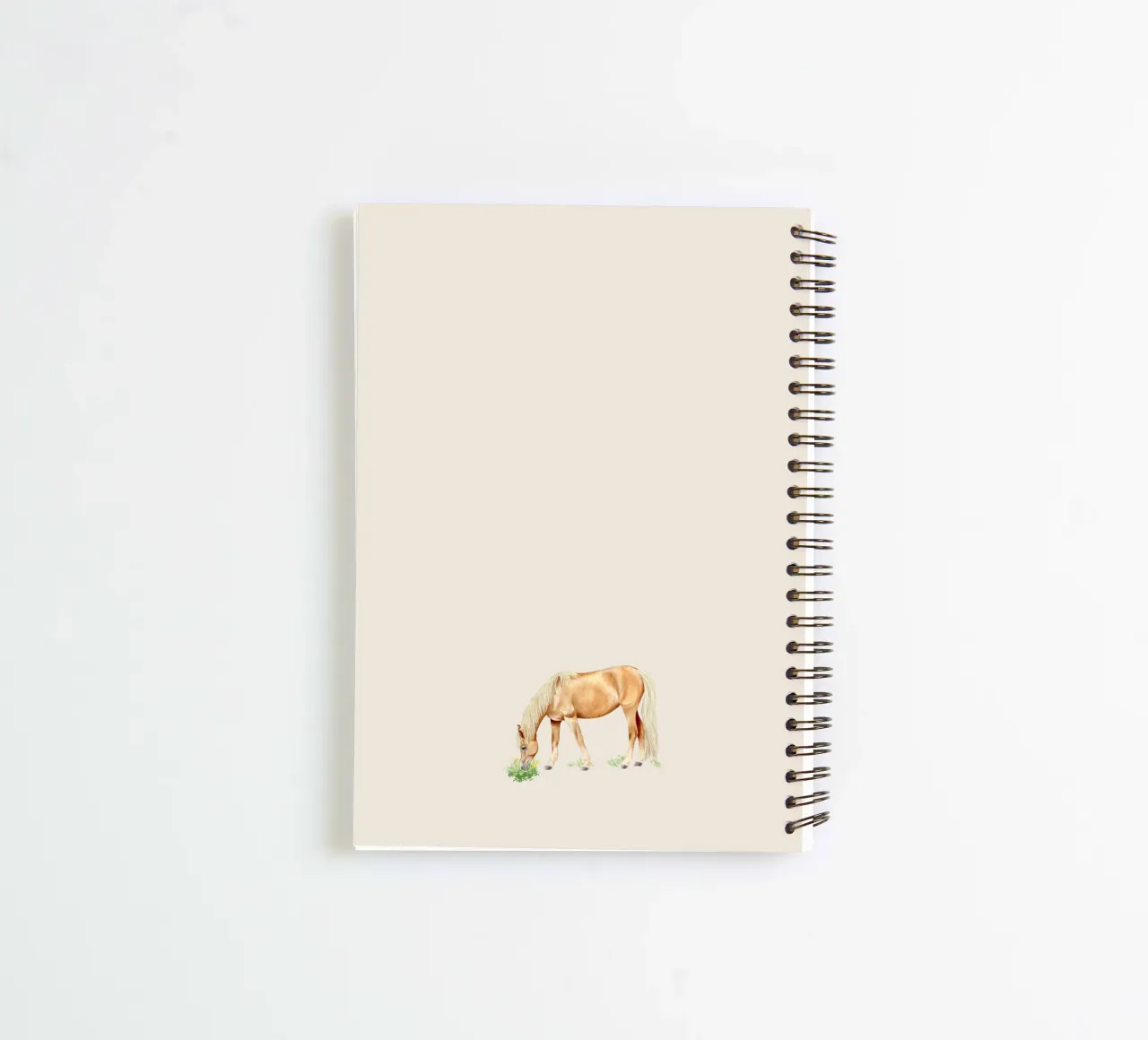 Haflinger • Pferde Illustration spiral notebook by Moonlit Illustrations