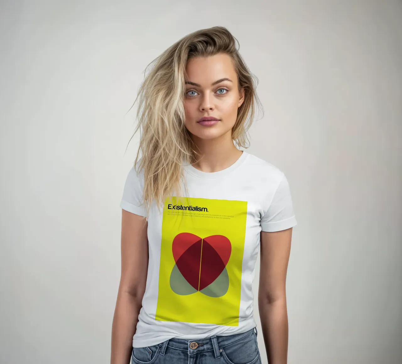 Existentialism t-shirt da donna da Genís Carreras