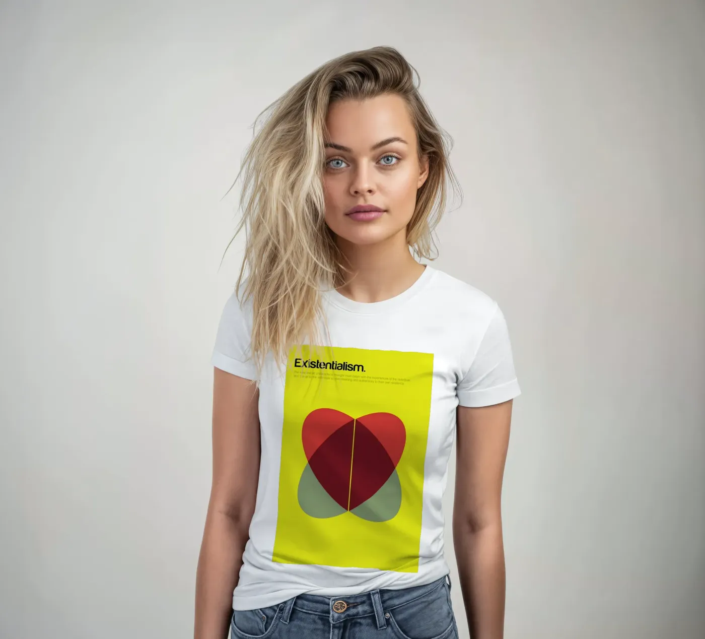 Existentialism t-shirt da donna da Genís Carreras