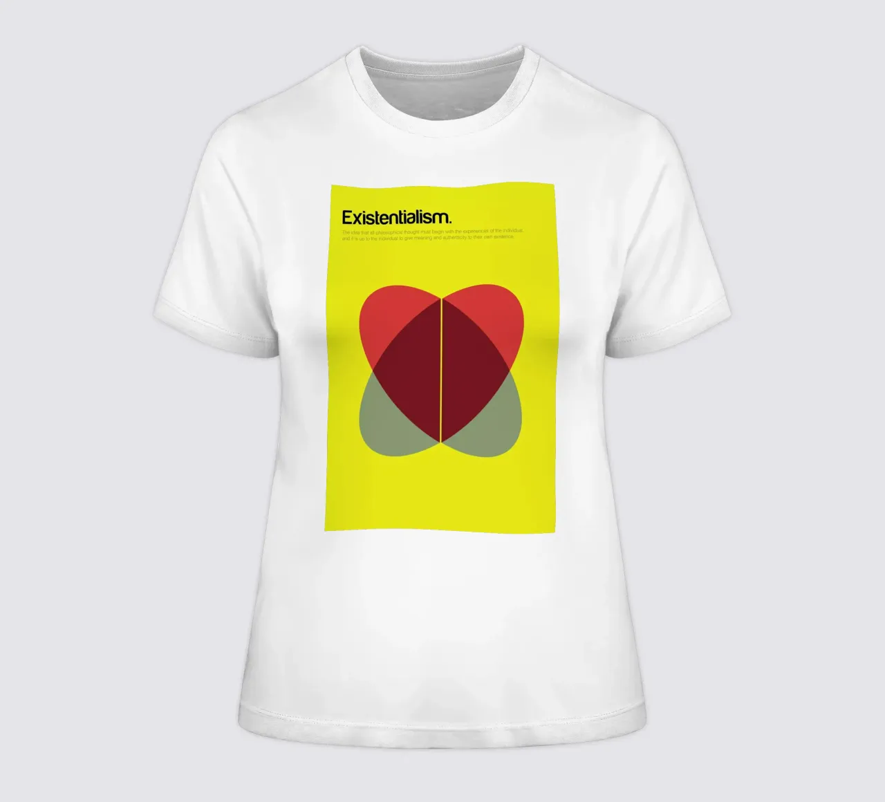 Existentialism t-shirt da donna da Genís Carreras
