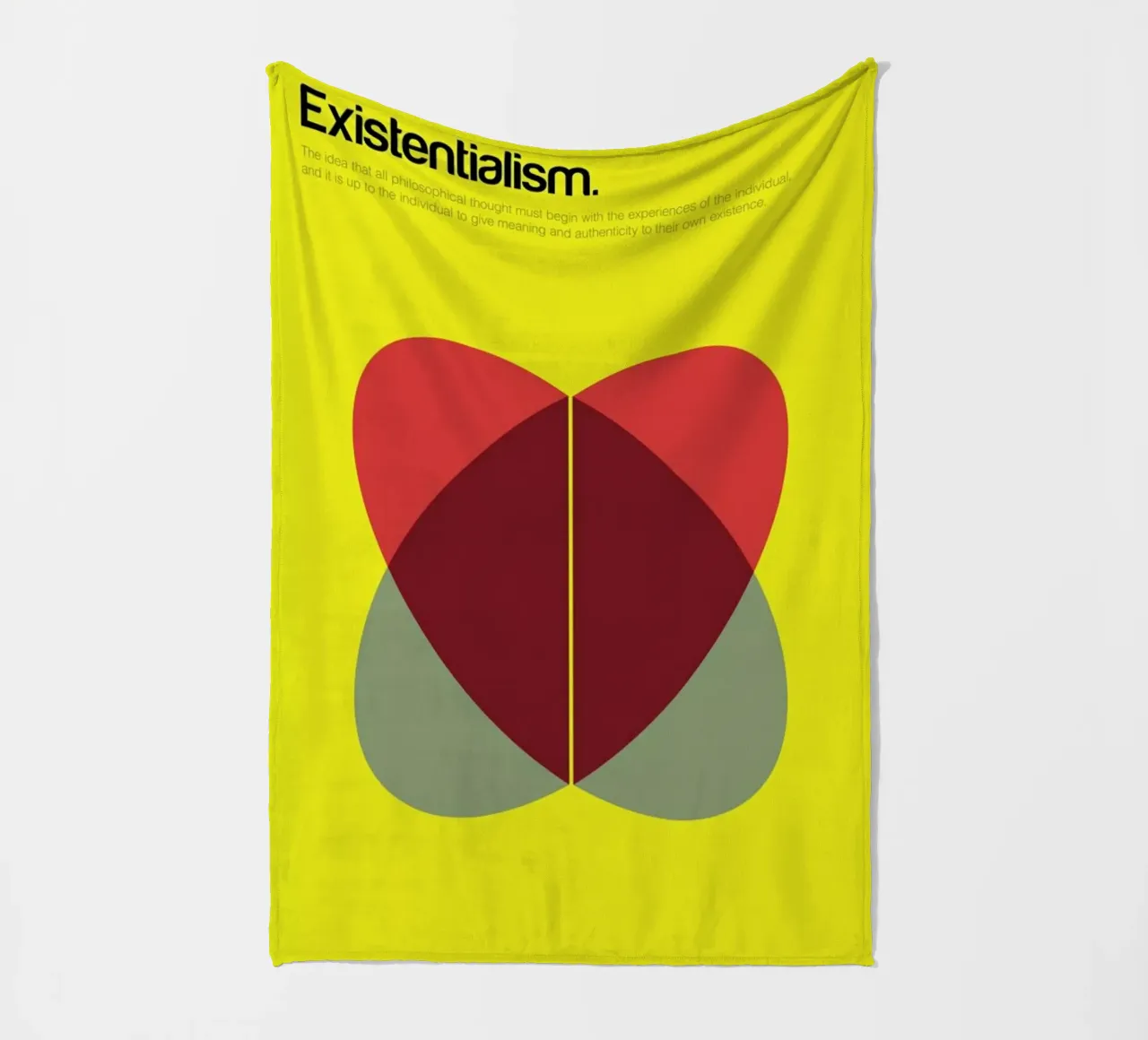 Existentialism Fleecedecke von Genís Carreras