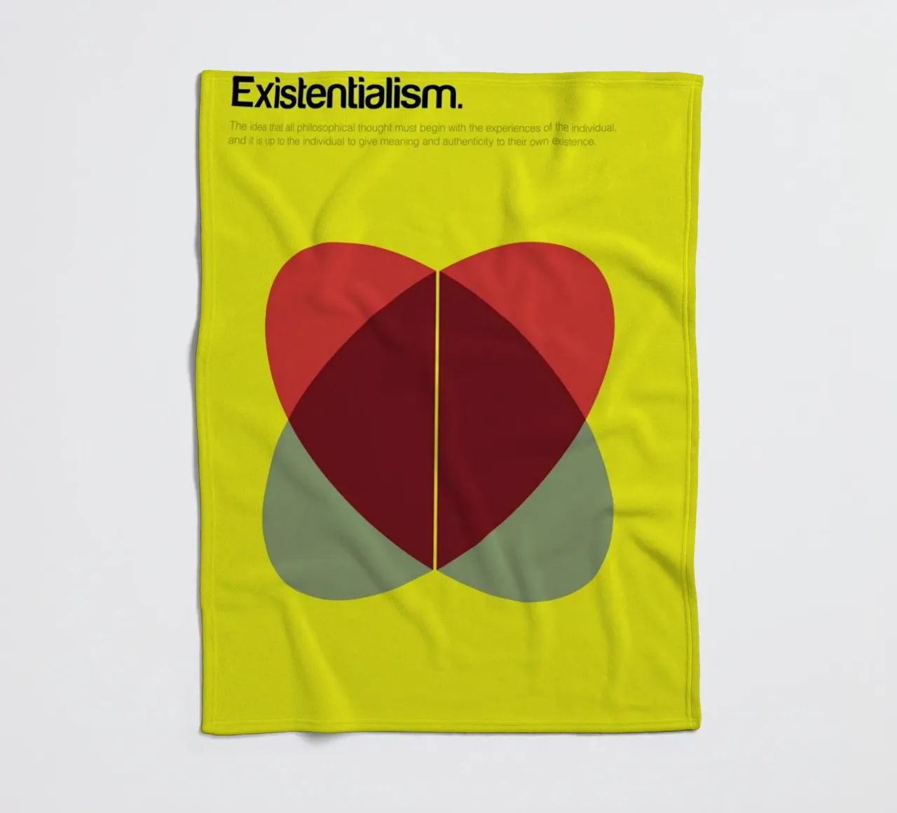 Existentialism Fleecedecke von Genís Carreras