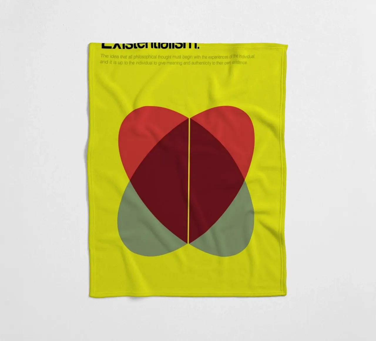 Existentialism Fleecedecke von Genís Carreras