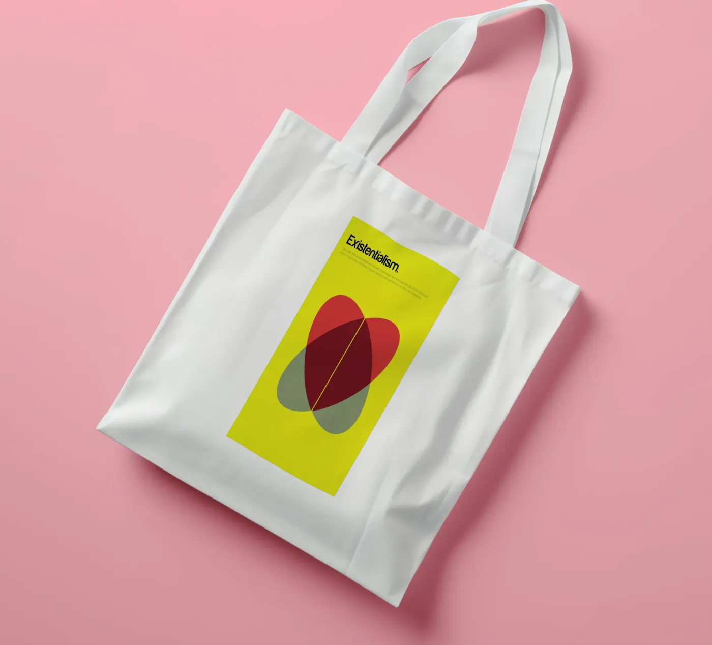 Existentialism tote bag by Genís Carreras