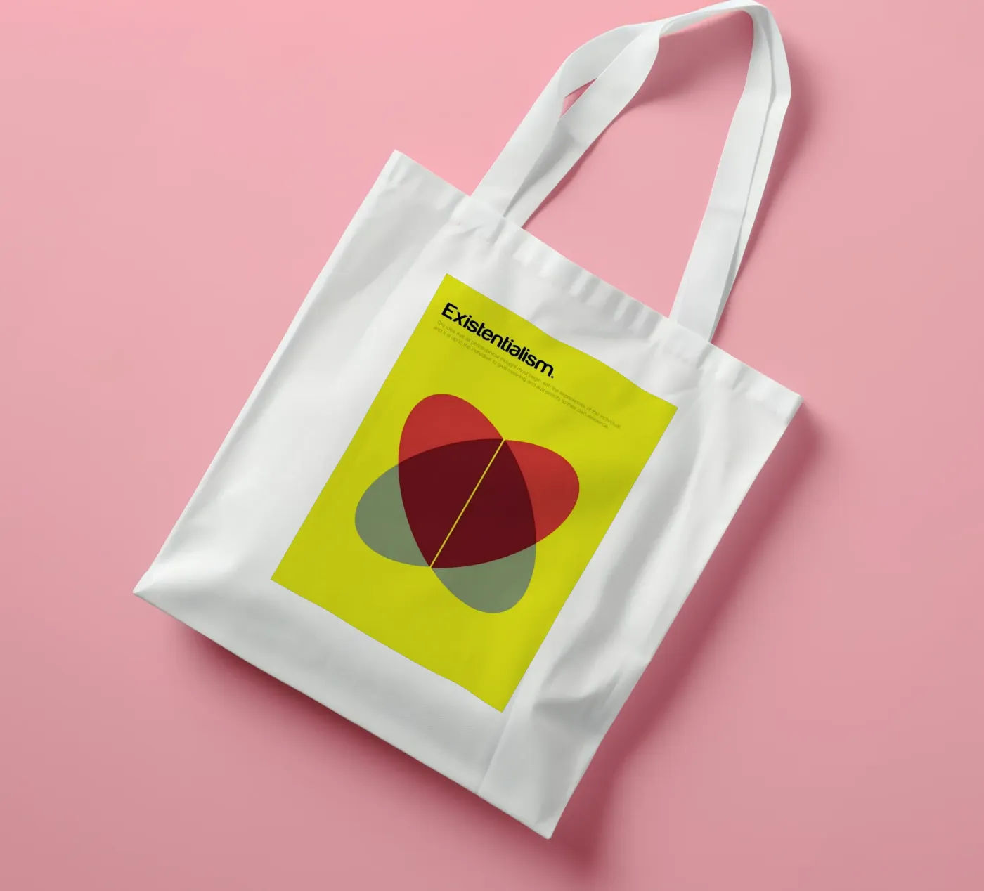 Existentialism tote bag by Genís Carreras