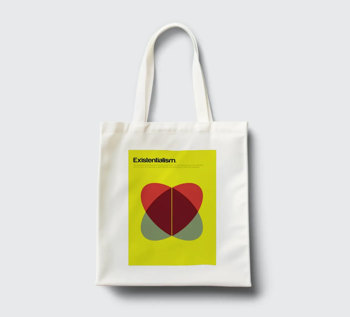 Existentialism borsa in juta da Genís Carreras