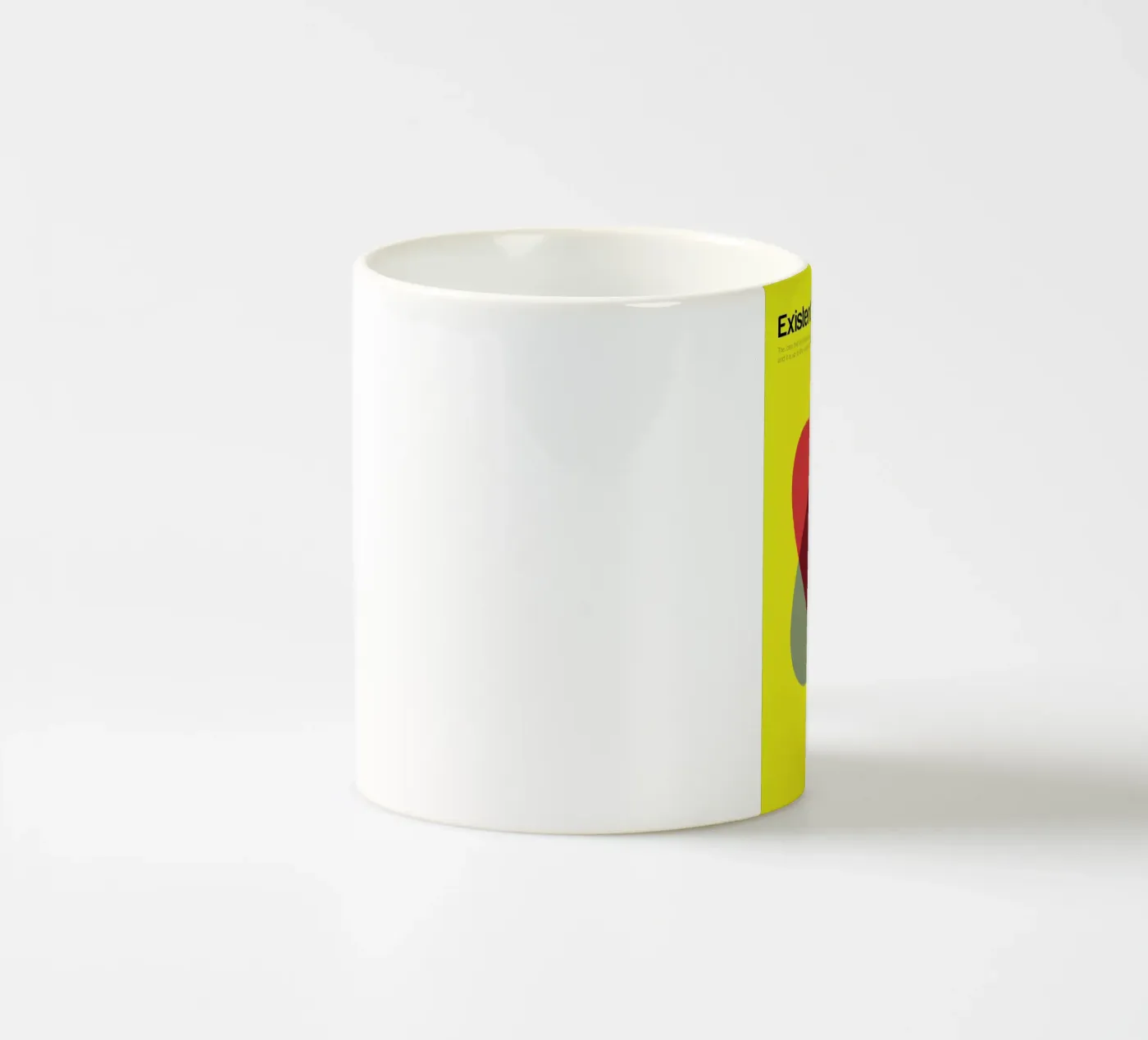 Existentialism ceramic mug by Genís Carreras