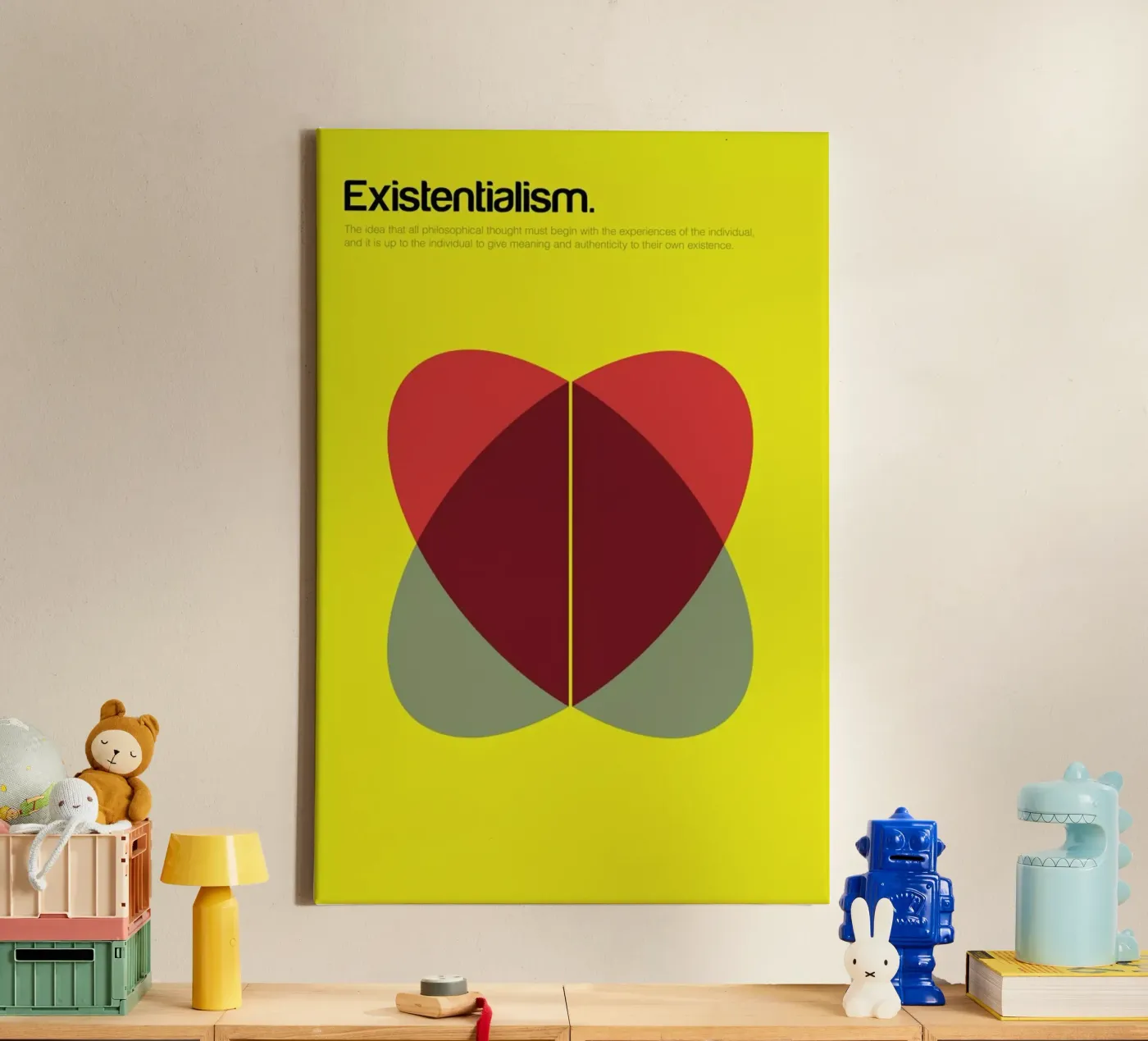 Existentialism Leinwand von Genís Carreras