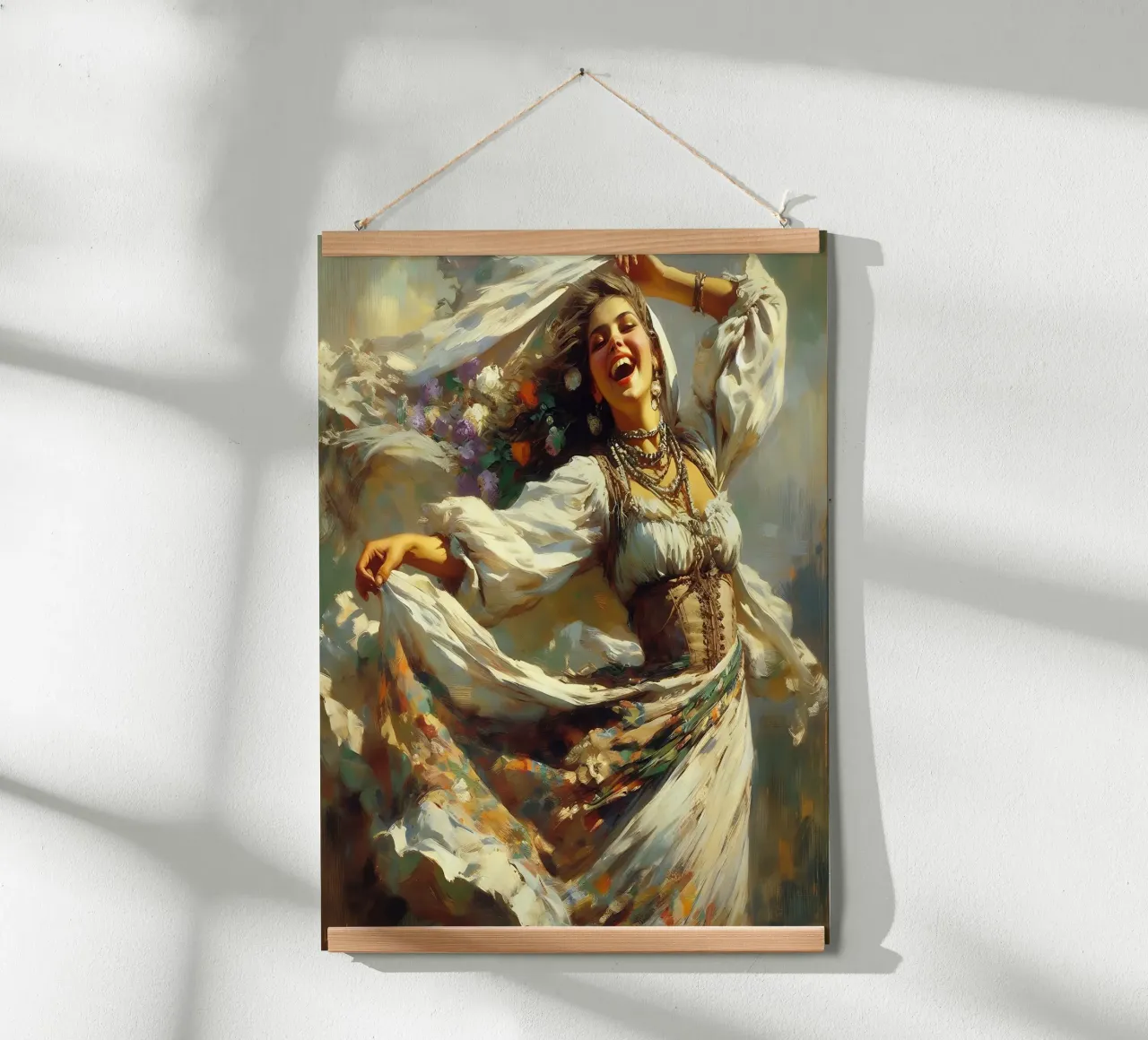 Danza poster con telaio in legno da nomad