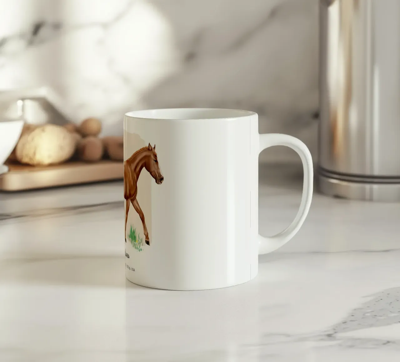 Appaloosa • Pferde Illustration tazza in ceramica da Moonlit Illustrations