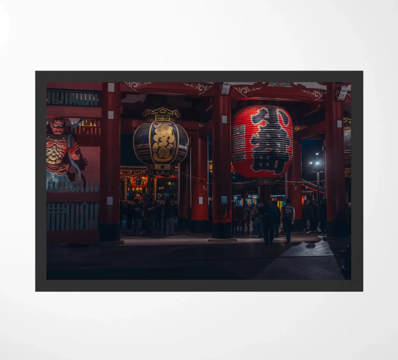 Il Tempio Sensoji di notte zerbino da Marcel Bisig
