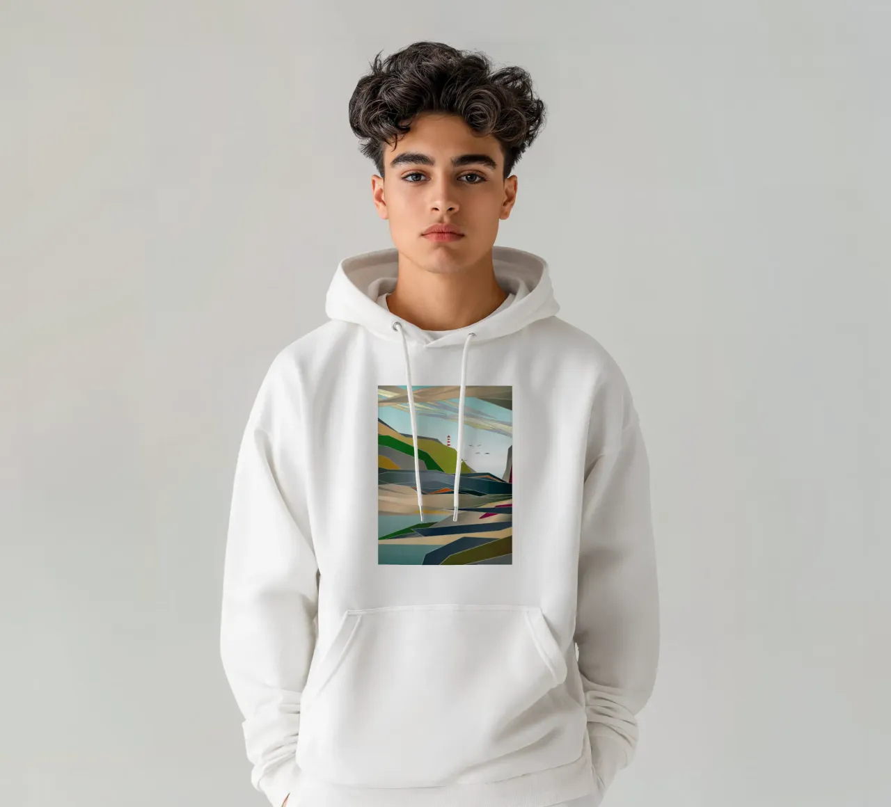 Lighthouse felpa con cappuccio da Angelo Cerantola