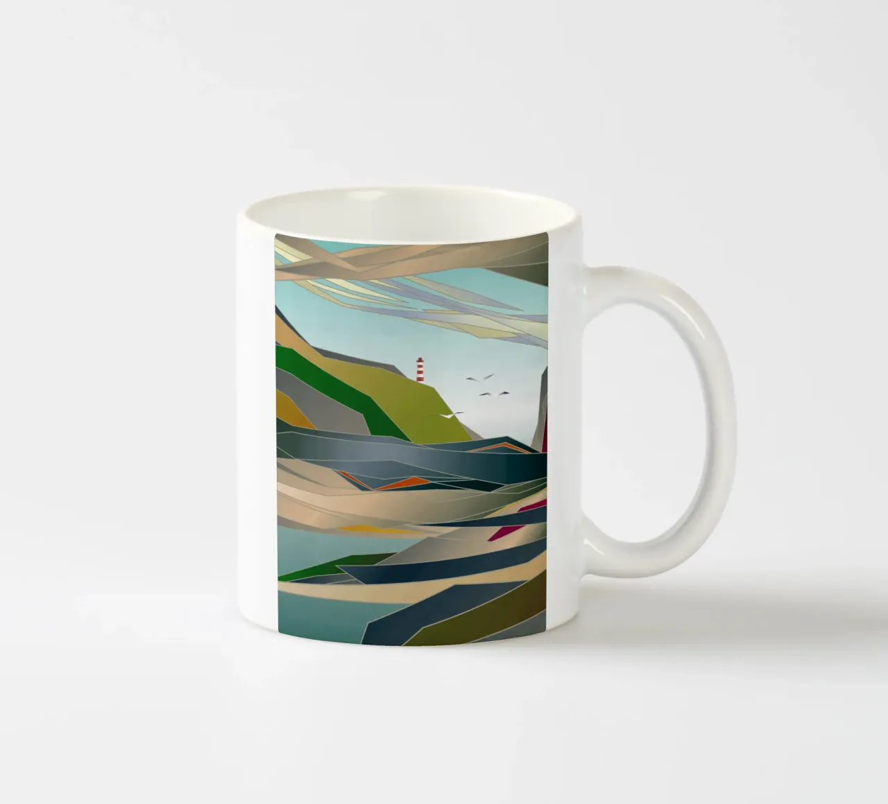 Lighthouse tazza in ceramica da Angelo Cerantola