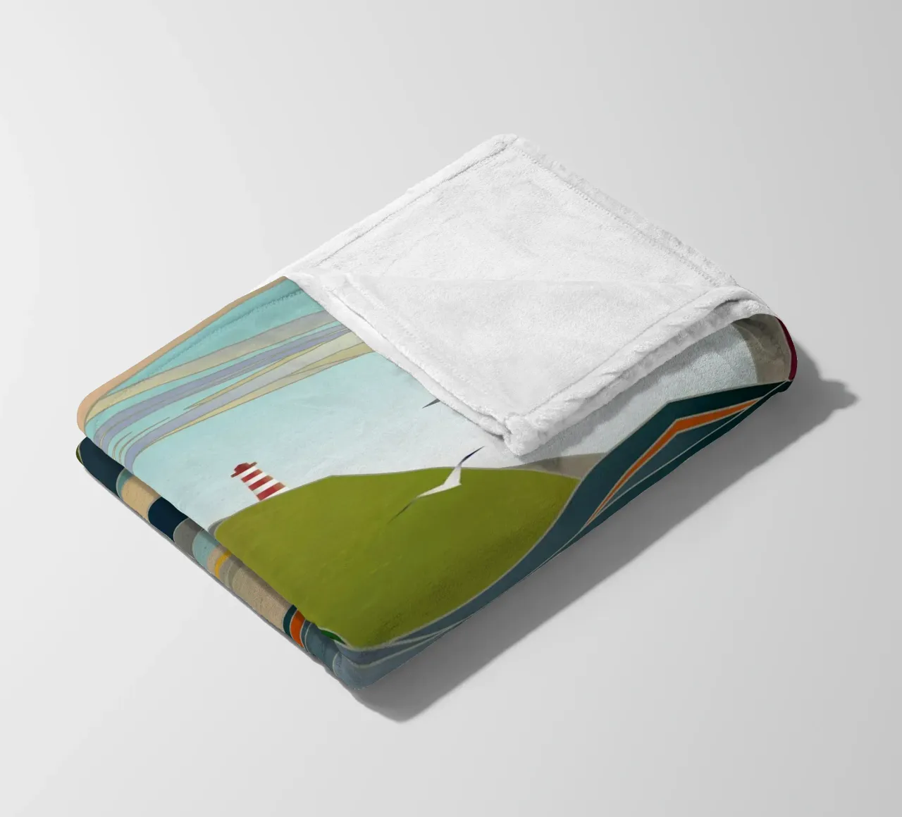 Lighthouse fleecedeken van Angelo Cerantola