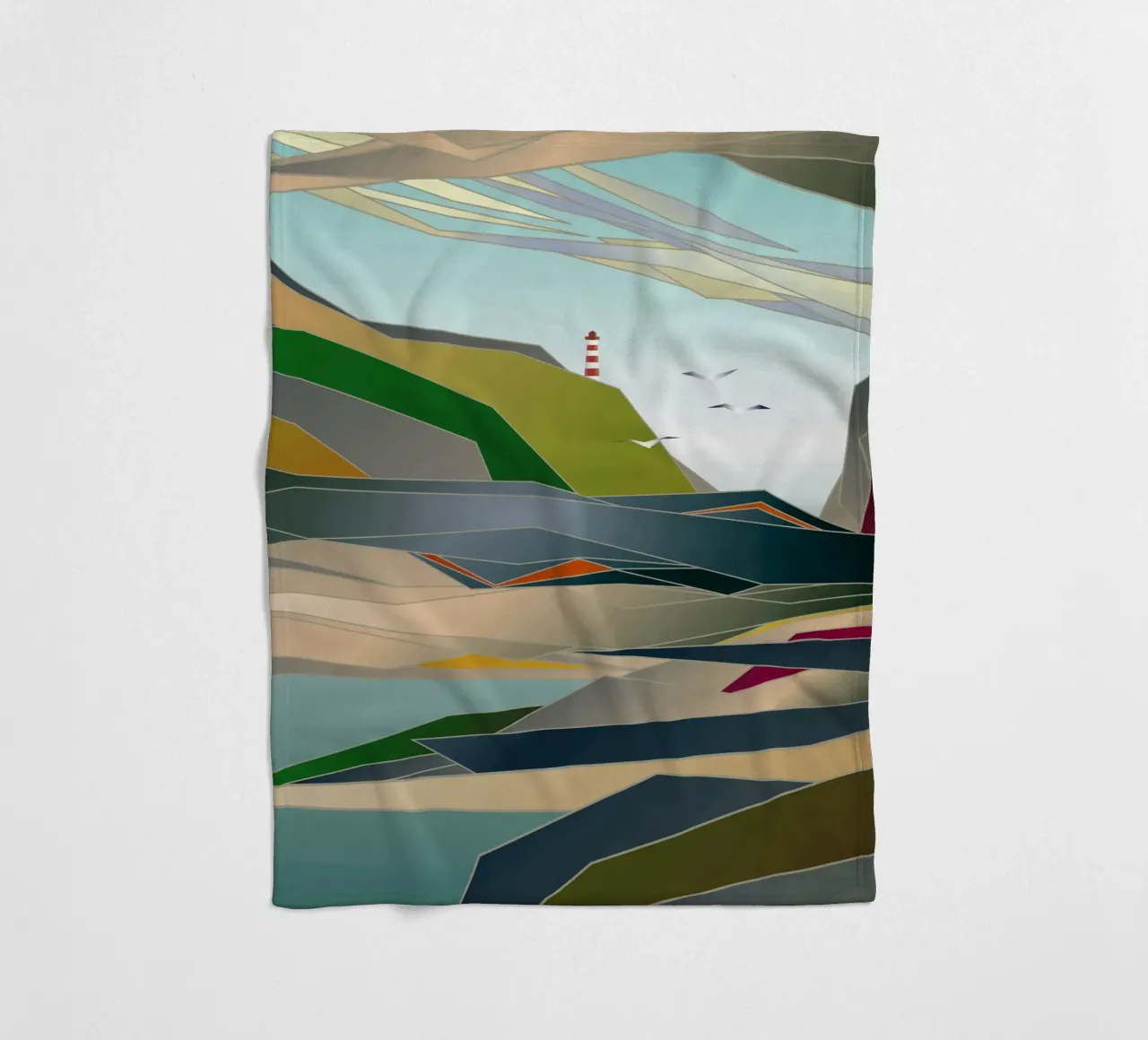 Lighthouse fleecedeken van Angelo Cerantola