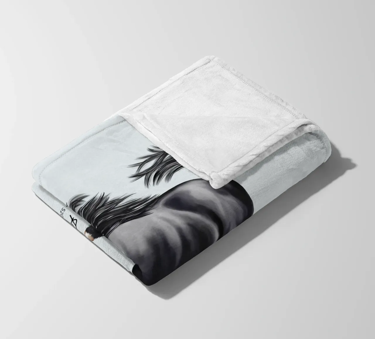 Friese • Pferde Illustration coperta in pile da Moonlit Illustrations