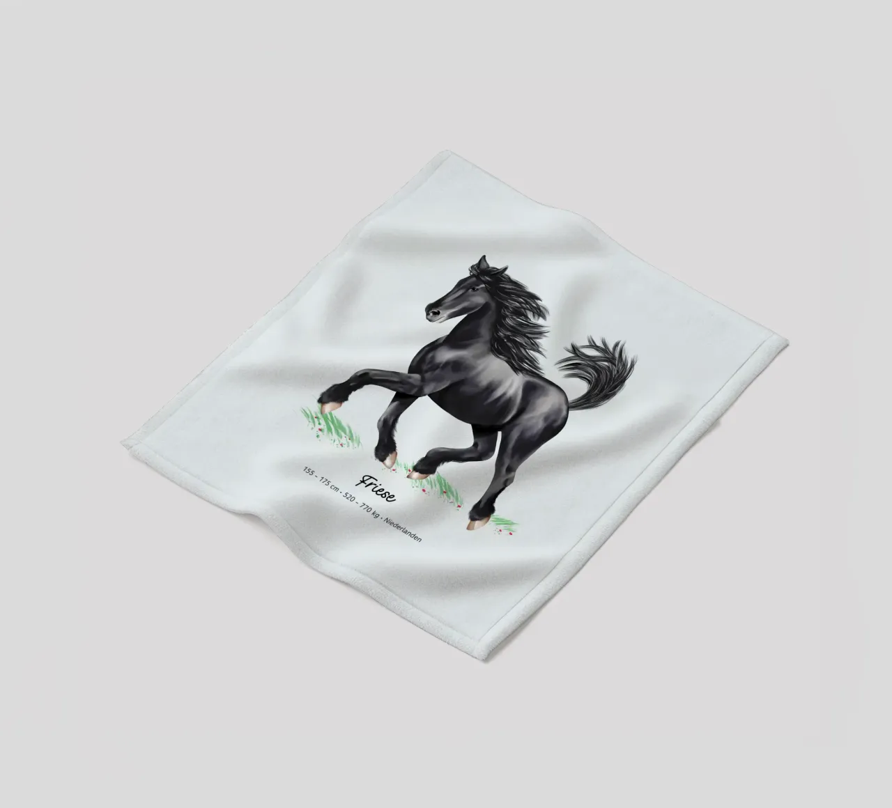Friese • Pferde Illustration coperta in pile da Moonlit Illustrations