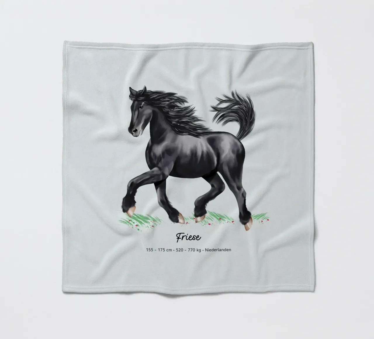 Friese • Pferde Illustration coperta in pile da Moonlit Illustrations