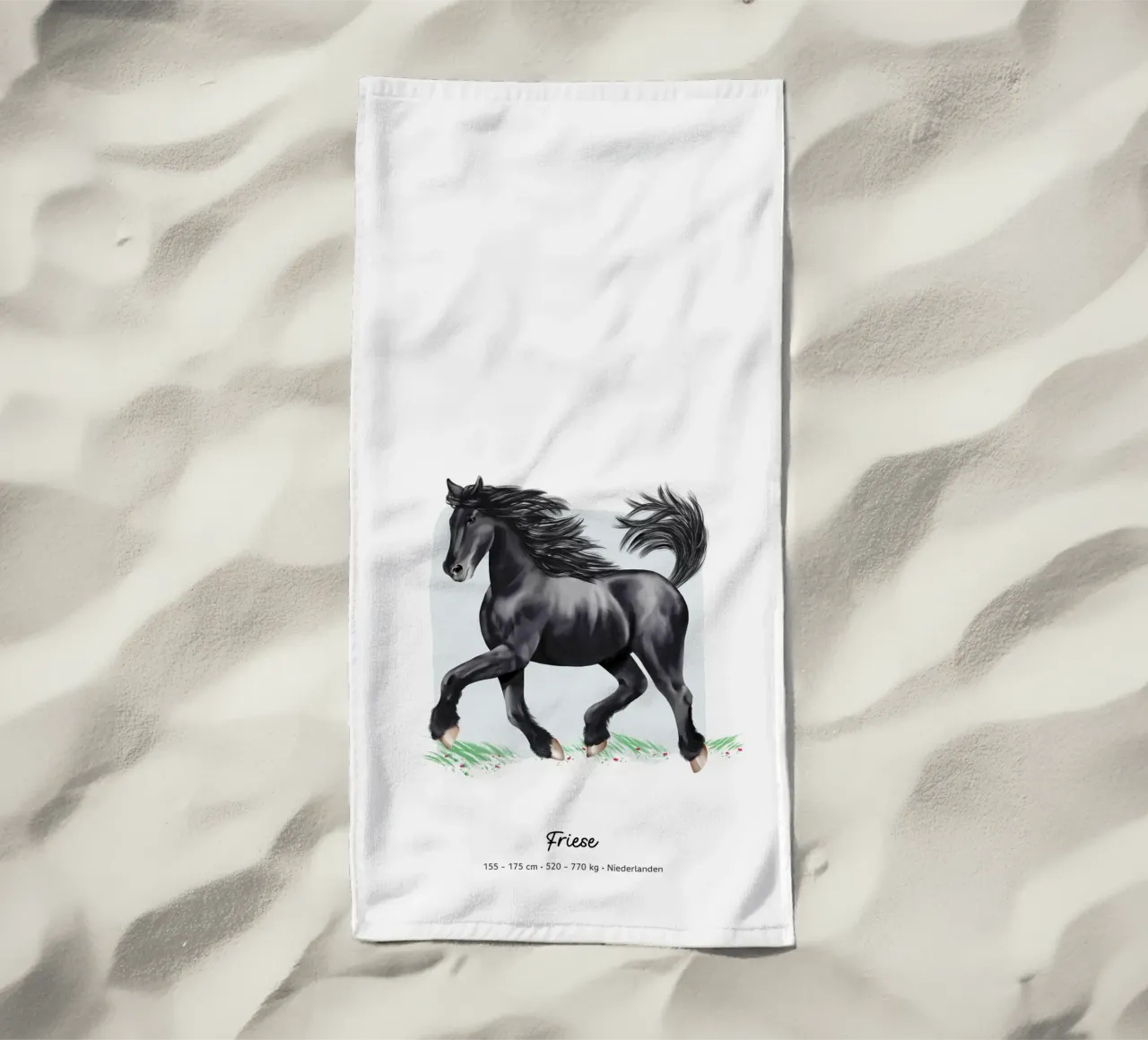 Friese • Pferde Illustration telo mare da Moonlit Illustrations