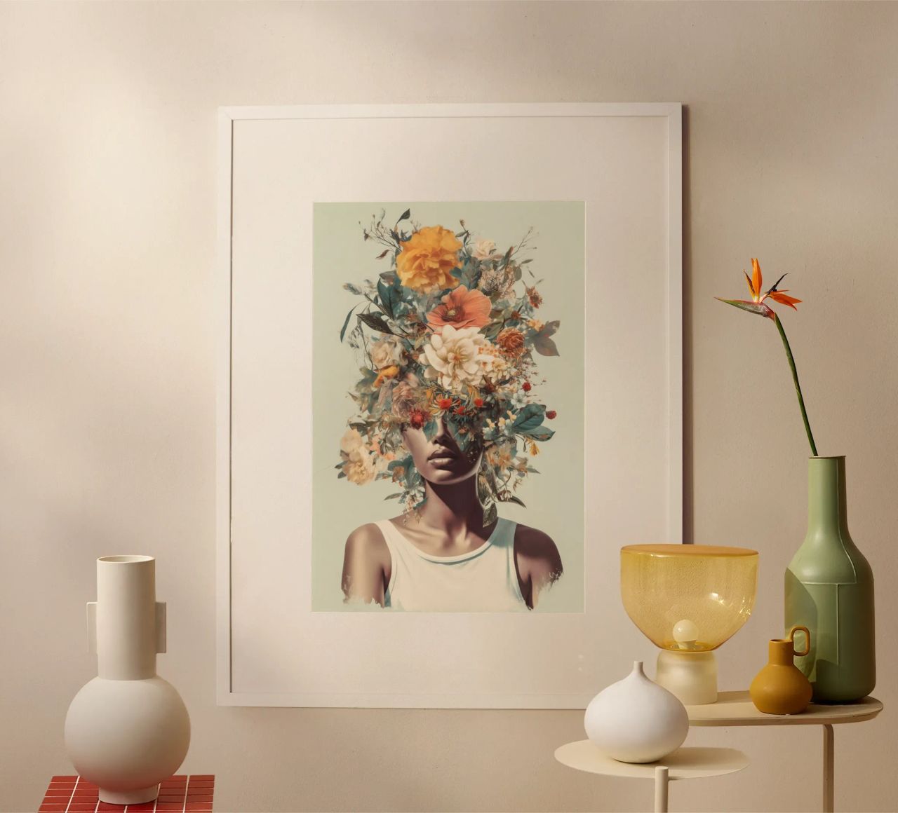 Sommer pop Feminine Eleganz poster by Carinaprint