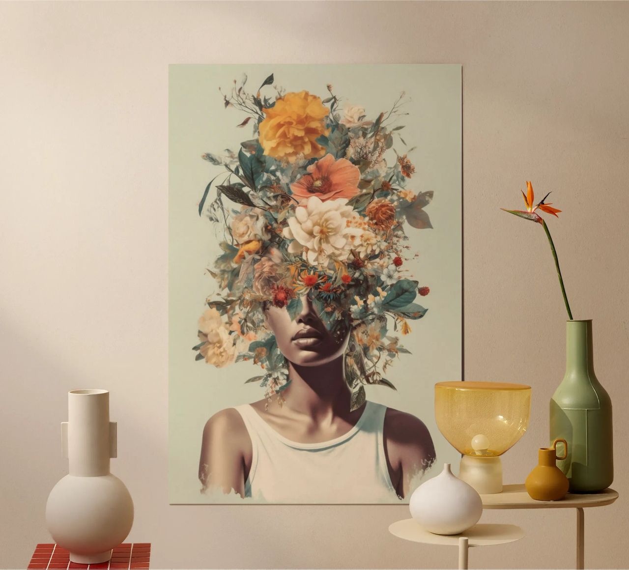 Sommer pop Feminine Eleganz poster by Carinaprint