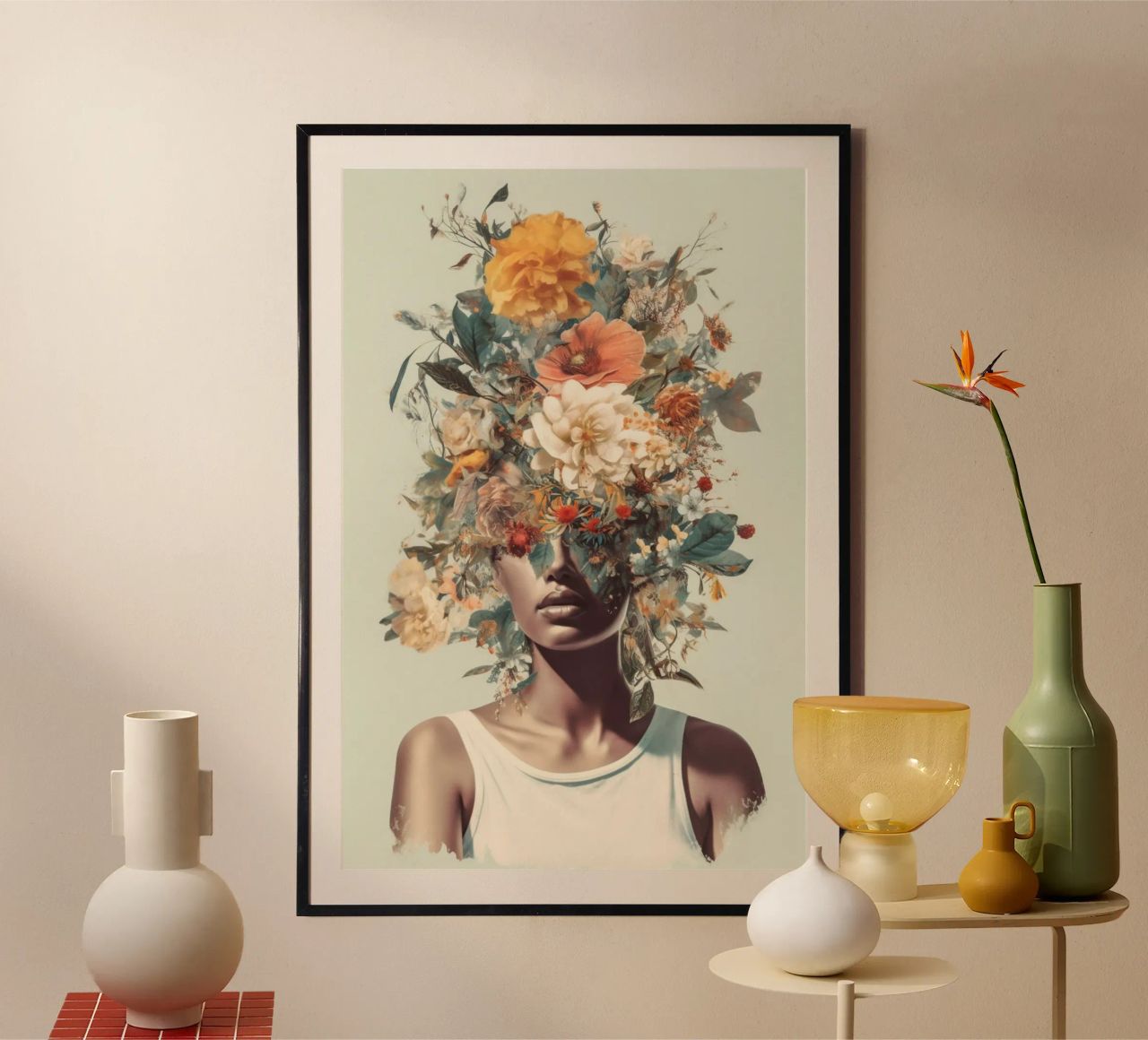 Sommer pop Feminine Eleganz poster by Carinaprint