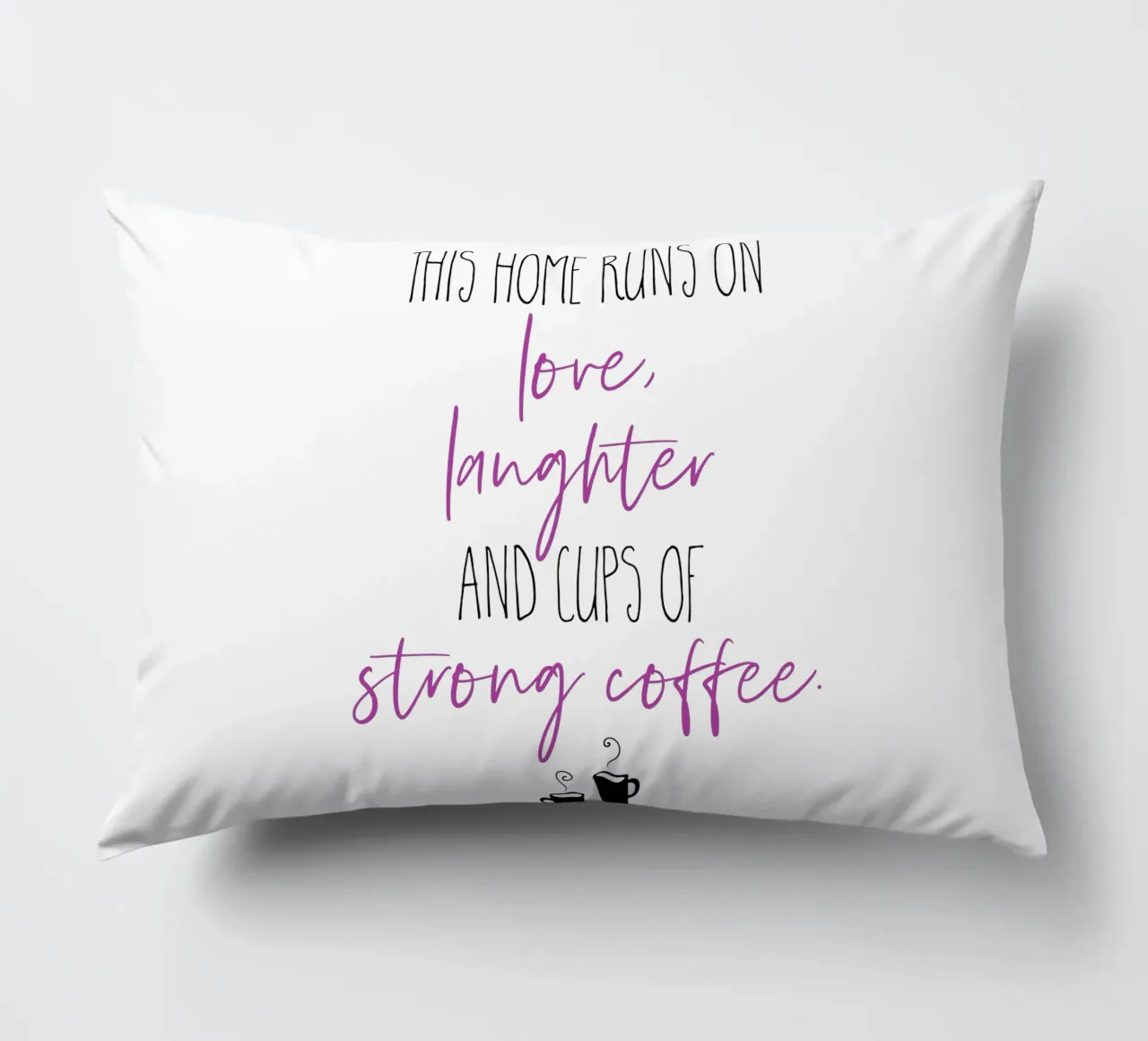 Caffè forte e rosa cuscino da Melanie Viola