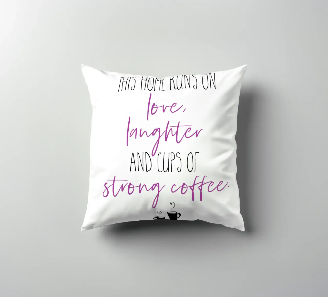 Caffè forte e rosa cuscino da Melanie Viola