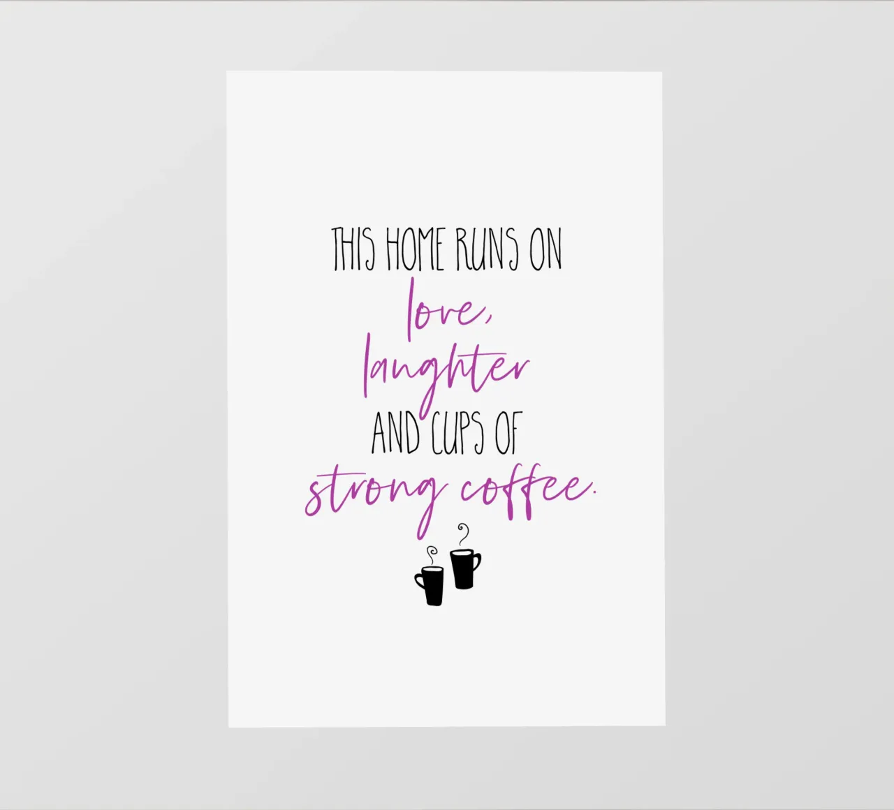 Caffè forte e rosa pellicola backlit da Melanie Viola