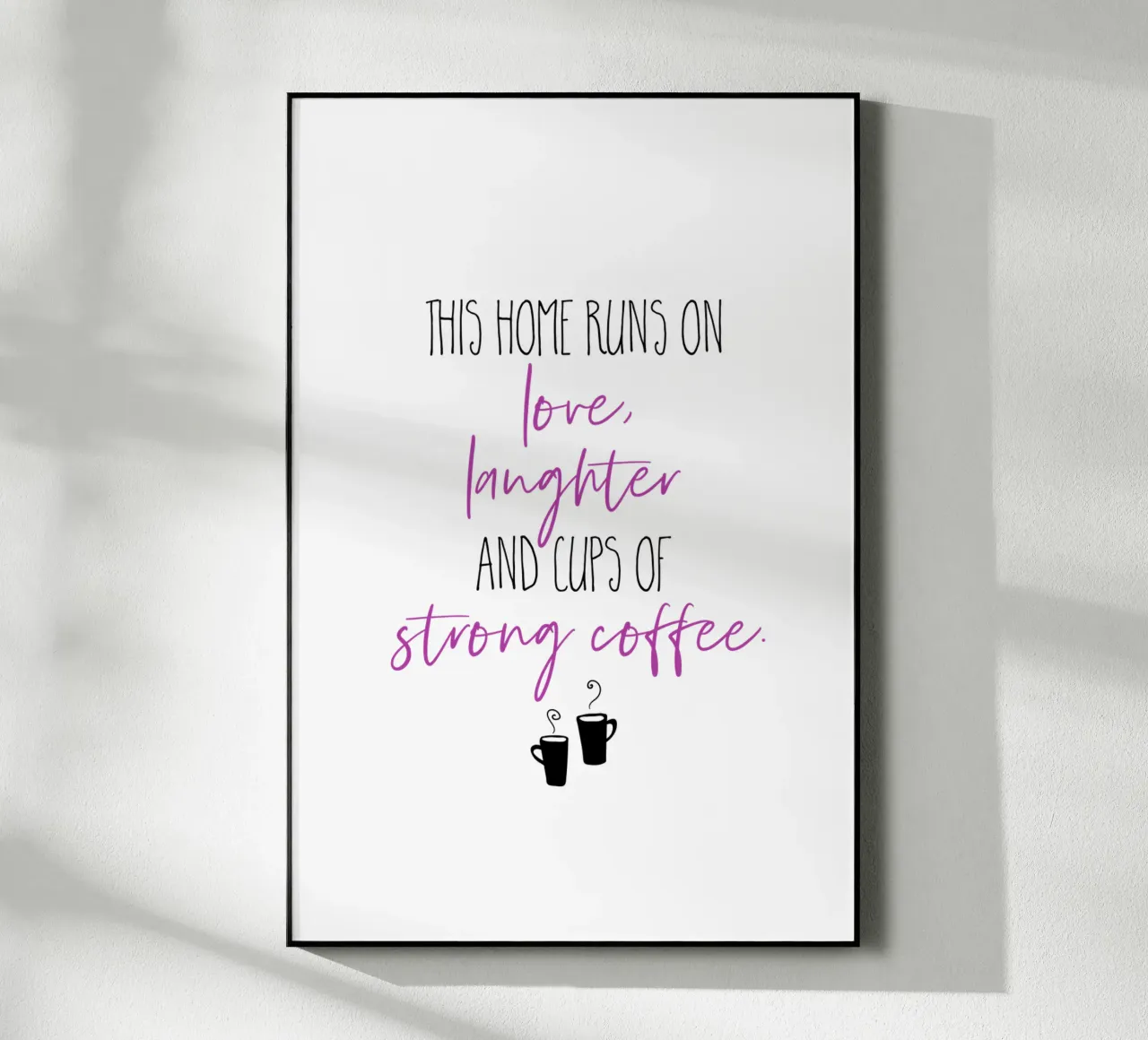 Sterke koffie | roze acryl van Melanie Viola