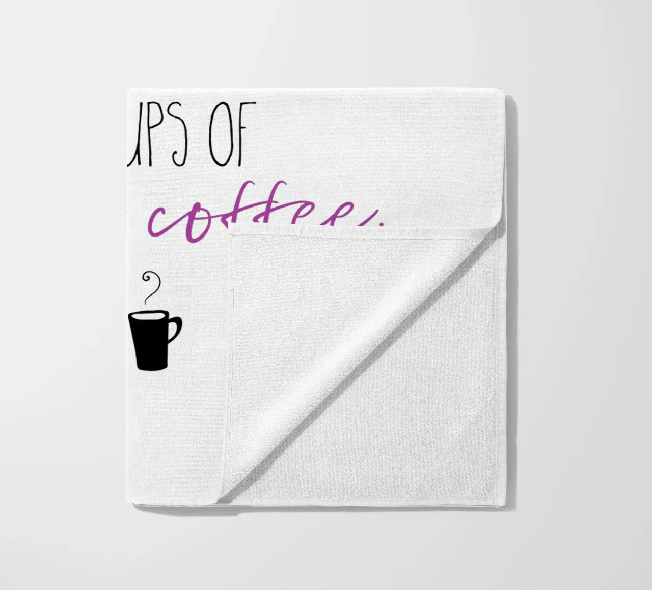 Caffè forte e rosa telo mare da Melanie Viola